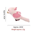 Cute pink cockatiel plush cat toy with catnip, size 14cm x 9cm, weight 12g approx - Parrot Style (CT247) / Approx 14x9cm / Parrot