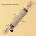 Natural raffia and silvervine cat chew stick toy, large size 38cm total length - Giant Silvervine Stick