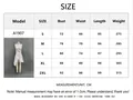 Detailed size chart for floral print V-neck strap dress showing all measurements in cm. - S / Dresses / White