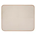 Close-up detail of machine washable reusable pet pee pad with quilted pattern design - Single Pack - Beige XS (34x34cm)