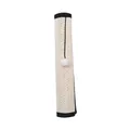 Durable natural sisal cat scratching post featuring a hanging white fuzzy ball toy - Regular Fit