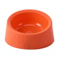 Vibrant orange pet bowl with deep ergonomic neck protection design for cats and dogs - Plastic Single Bowl / Orange