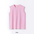 Gilet sans manches unisexe rose classique en coton peigné 260G, coupe décontractée - S / Hauts / Rose