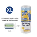 XL size heavy duty drawstring cat litter box liners 10 count fits trays under 90cm - Plastic Wrapped Single Roll / Size XL (10 Pieces/Roll)