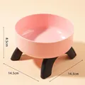 Erhöhter rosa Haustiernapf mit rutschfesten Beinen und 14,5 cm Durchmesser - Erhöhter Napf (Einfarbig Rosa) / Beutelverpackung