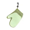 Professional green silicone pet deshedding glove for efficient cat and dog grooming - Green