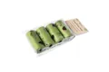 Biodegradable green dog poop bags 4-roll pack with leak-proof header tag - Set of 4 Rolls / Green