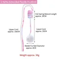 Purple gradient hanging spring cat toy with plush rabbit fur ball, 2m length - Gradient Purple