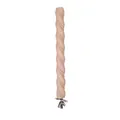 Natural twisted wood bird perch with metal wingnut attachment for parrot cage - Spiral Thread Perch / 10cm