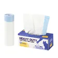 Heavy-duty cat litter box liners with blue drawstring, 10 count box - Boxed Single Roll / Size L (10 Pieces/Roll)