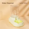 Automatische waterdispenser voor huisdieren citroengeel met transparante tank - 【Waterbak 2.2L】 / Citroengeel