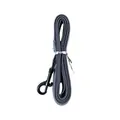 Durable grey nylon dog leash with black metal swivel clip - Single Leash / 1.5m / Gray