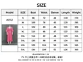 Tabella delle taglie dettagliata per abito lungo rosa leopardato, taglie dalla S alla 5XL - 3XL / Vestiti / Rosa