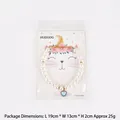 Elegante parelketting voor huisdieren met blauwe hart hanger en gouden verlengketting - L / Blauw Hart Kunstparel Halsband / 30 cm + 5 cm verlengketting / Blauw
