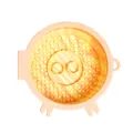 Professional cute pink pig-shaped silicone pet slow feeder licking mat for dogs - Orange Yellow