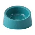 Teal plastic pet bowl for dogs and cats featuring a deep neck protection design - Plastic Single Bowl / Green