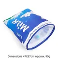 Sac tunnel pour chat style brique de lait bleue, 47x37 cm, jouet interactif pour animaux - Emballage en Sac OPP / Motif de Boîte de Lait