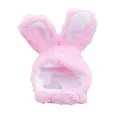 Süßer rosa Plüsch-Hasenohren-Hut für Katzen und kleine Hunde Winterkostüm-Accessoire - Rosa Hasenohren Hut / OPP-Beutel