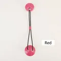 Red dog chew toy with suction cup and durable rope for aggressive chewers and teeth cleaning - Shell Suction / Bauhinia Red