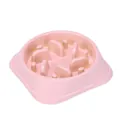 Rosa Anti-Schling-Napf für Haustiere mit Labyrinth-Design zur Vorbeugung von Ersticken - 19.5*4.5cm Größe / Rosa