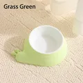 Ciotola per animali a forma di lumaca verde erba per cani e gatti, design antiscivolo - Forma di Lumaca (Con Ciotola in Plastica) / Verde erba