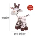 Beige plush donkey dog toy with chewable rope neck for pet teething and molar health - Beige Donkey