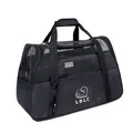 Black LDLC breathable pet carrier bag with mesh windows and reinforced top handle - Large Capacity / Black