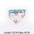 Bandana per animali con gatti carini e cappelli da festa, lunghezza totale 55cm - Asciugamano per Saliva N. 5 / Lunghezza 55 cm, Lato 45 cm