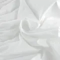 Detailed macro view showing the soft white cotton fabric texture of the summer bandeau top. - S / Tops / White