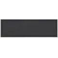 Langlebiges schwarzes Klett-Patch aus Leder für K9 Hundegeschirre und DIY-Westen - S (11x3cm) / Blanko-Stil / Schwarze Basis
