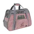 Large LDLC breathable pink folding pet carrier bag with mesh and shoulder strap - Large Capacity / Light Pink