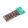 Set of 6 rolls brown pet poop bags with paw prints in eco-friendly packaging sleeve - 6 Rolls Set / Chocolate Scented Header Card (90 Bags)