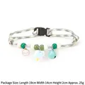 Colorful cartoon pet collar with bell, beads, cloud, and paw charms for cats and dogs - Cat Paw Print Pet Collar