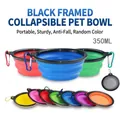 Bol pliable en silicone pour animaux 350ML avec mousqueton pour le voyage portable. - Bol Pliant en Silicone