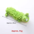 Jouet couineur pour chien en peluche grenouille verte, texture chenille, longueur de 24 cm - Grenouille