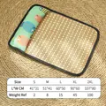 Breathable pet summer cooling rattan mat with fish patterned pillow for cats and dogs - S 41*31cm (Suitable for Under 1kg) / Pillow Cooling Mat - Fish