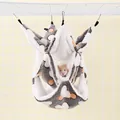 Amaca calda multistrato in peluche per criceti con motivo a pois per gabbie piccole - 20*20 / Cuore Grigio Argento (Triplo Strato)