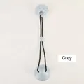Grey durable suction cup dog teething toy and toothbrush for medium and large dogs - Shell Suction / Blue Gray