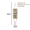 Detail der Bambus-Reptilienleiter mit Maßen von 48 cm Länge und 10 cm Breite - 142# Stil 3 / 48cm Packung