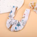 Breathable mesh cat muzzle mask with festive Christmas reindeer pattern and velcro - S / Christmas White
