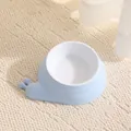Ciotola per animali domestici a forma di lumaca in una finitura blu cielo chiaro - Forma di Lumaca (Con Ciotola in Plastica) / Celeste