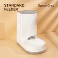 Distributeur automatique de nourriture pour chats et chiens en gris espace et blanc - 【Distributeur Réglable 1.5L】 / Gris