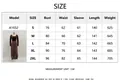 Detailed size guide for women's autumn floral print slim fit long sleeve maxi dress - S / Dresses