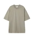 Professional heavyweight 330g oversized drop shoulder cotton t-shirt in olive green - Deep Apricot