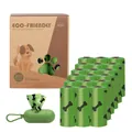 Lavender scented biodegradable dog poop bags set with green dispenser 18 rolls 270 bags - Green Capsule Dispenser / 18 Rolls Set / Green