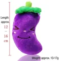 Juguete de peluche berenjena para perros, morado, tamaño 12-16 cm - Berenjena