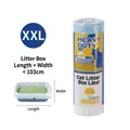 XXL heavy duty drawstring cat litter box liners for large litter trays - Plastic Wrapped Single Roll / Size XXL (7 Pieces/Roll)
