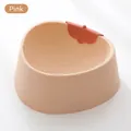 Pink strawberry-shaped pet bowl with ergonomic neck protection for cats and small dogs - Strawberry Style / Pink