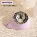 Ciotola per animali a forma di lumaca viola con interno estraibile in acciaio inox - Forma di Lumaca (Con Ciotola in Acciaio Inossidabile) / viola taro