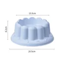 Haltbarer hellblauer Kippschutz-Katzenapf mit Nackenschutz-Design, 20,5 cm Basis - Kunststoff Einzelnapf / Blau